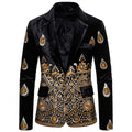Print Single-breasted Suits For Men
