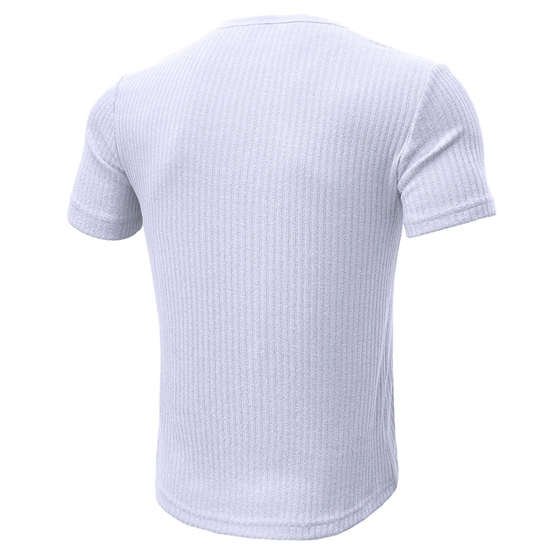 Slim Fit Short-sleeved Shirts Men's