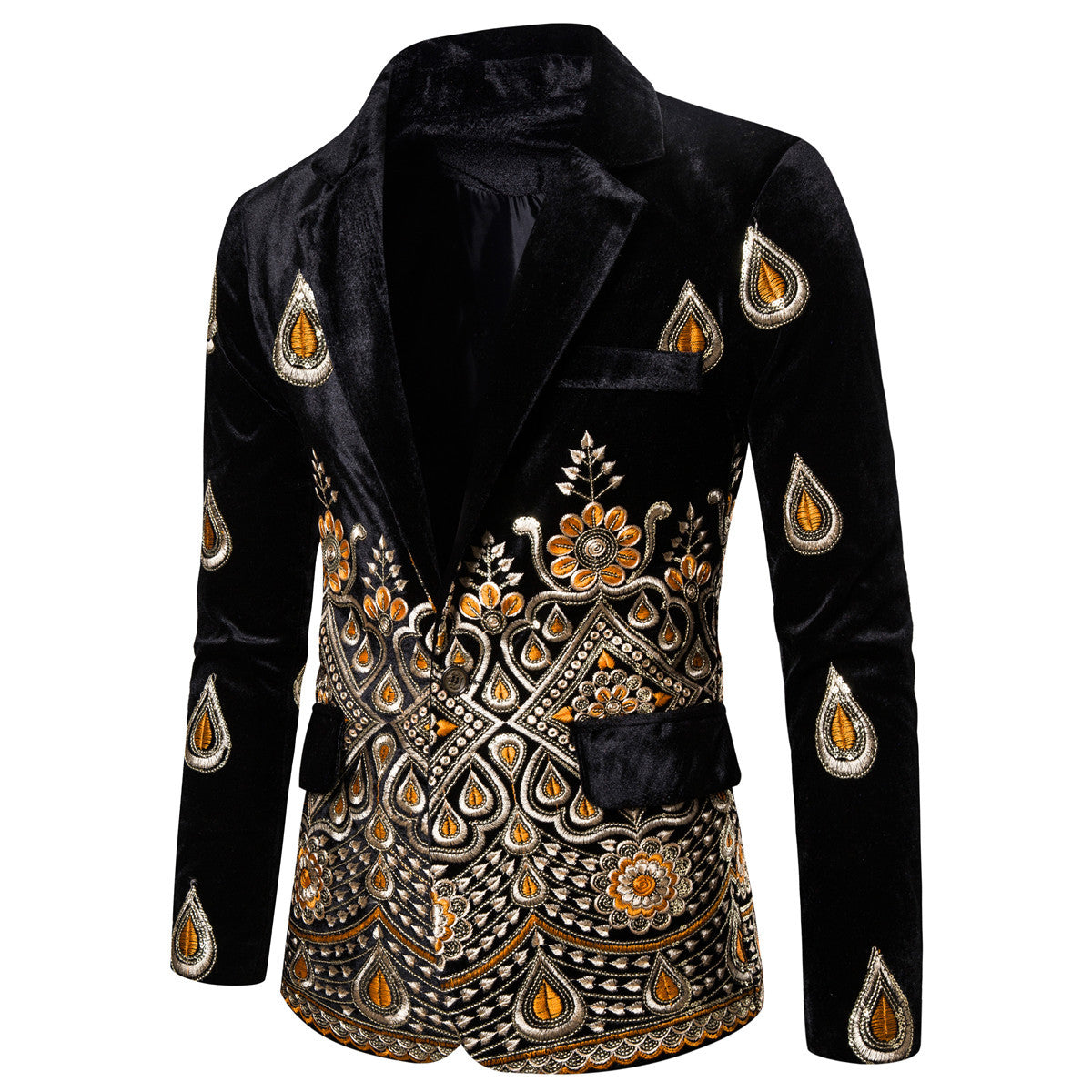 Print Single-breasted Suits For Men