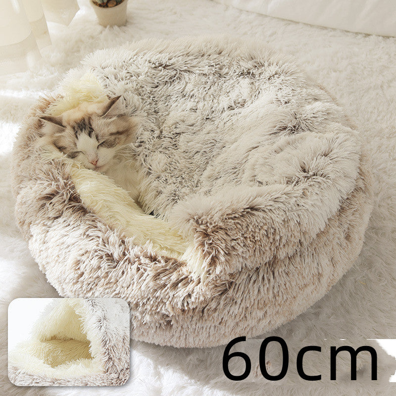 Winter Bed Round Plush Warm