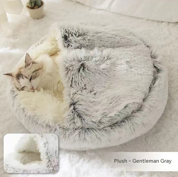 Winter Bed Round Plush Warm