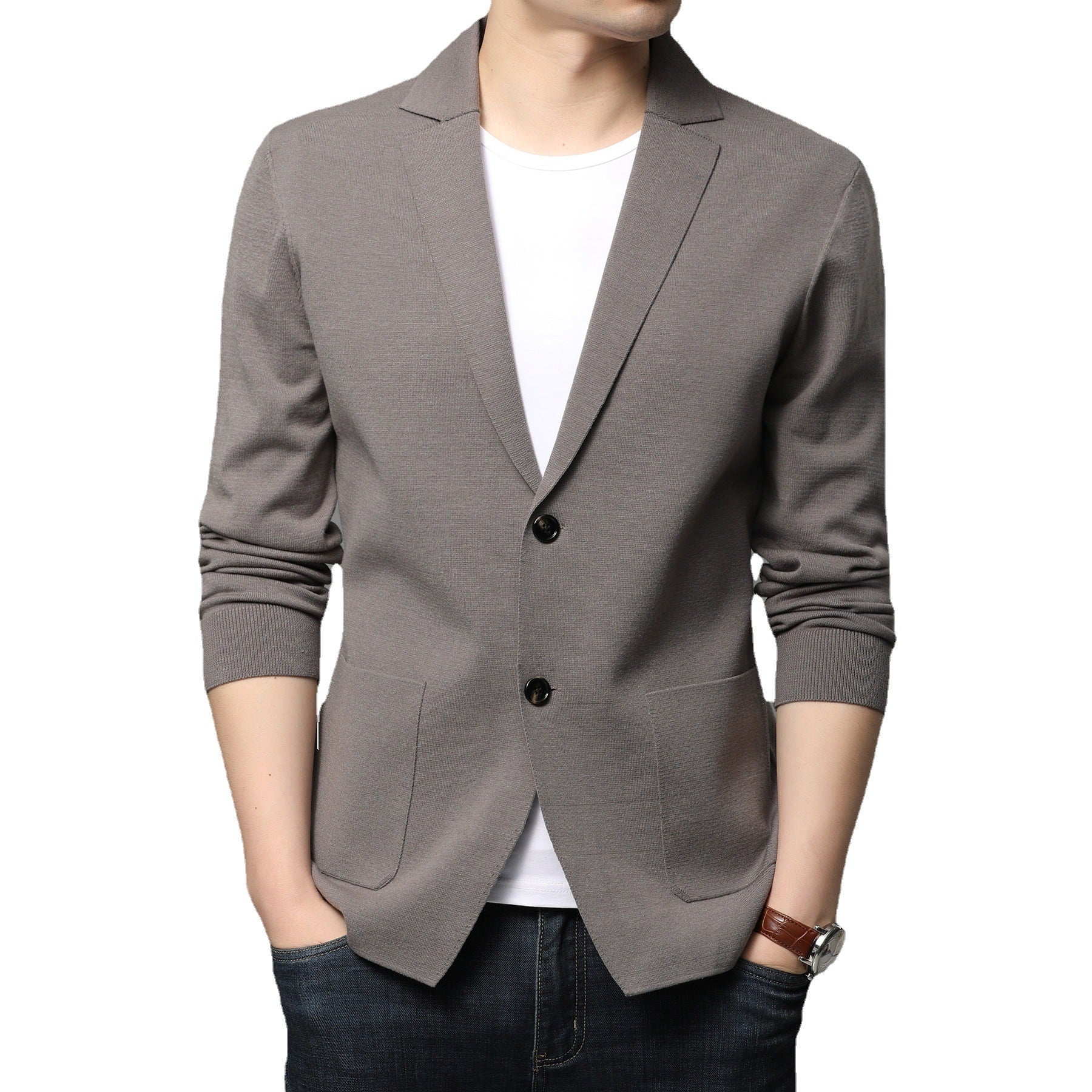 Autumn Men's T-Shirt Coat Korean