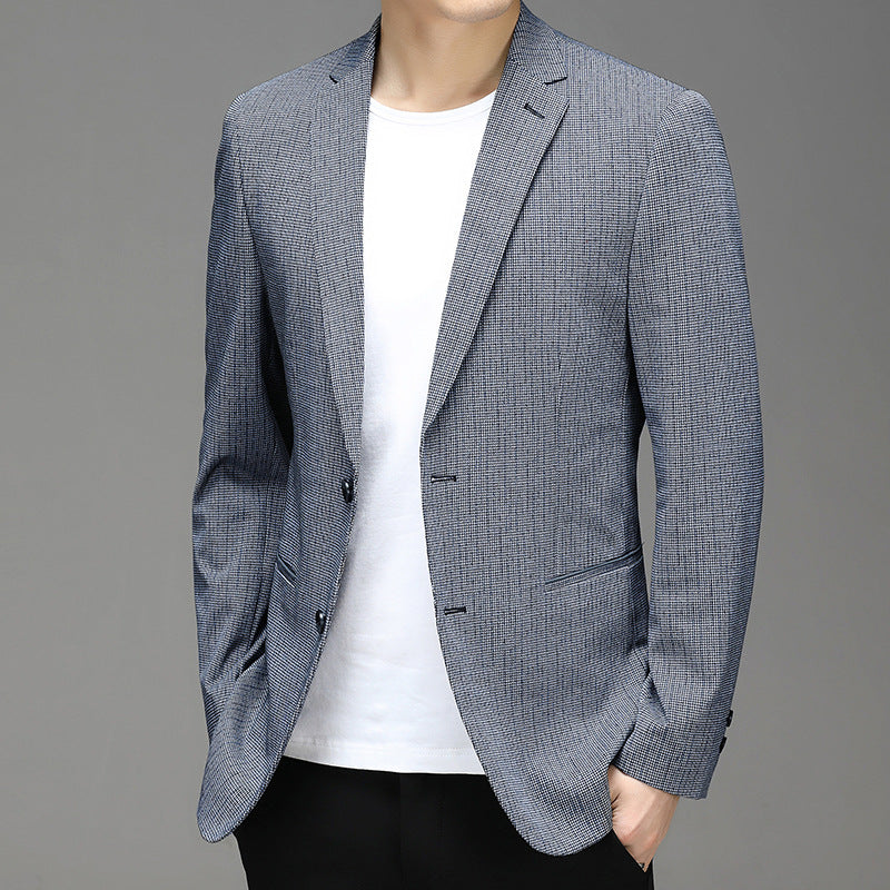 Spring New Suit Men"S Korean Plaid