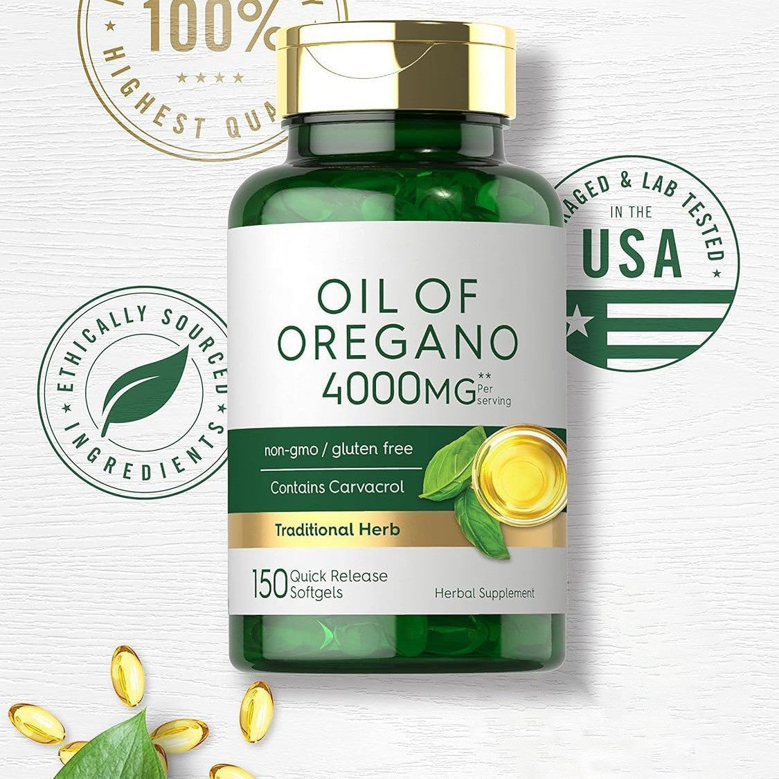 Oregano Oil Capsule Dietary