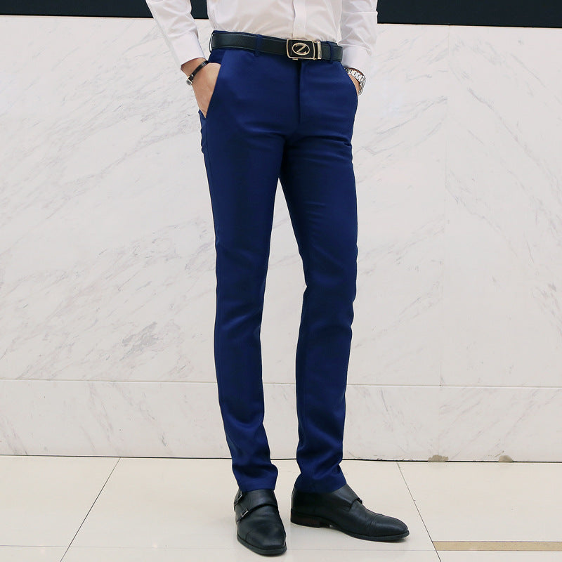 Casual trousers men Korean slim-fit