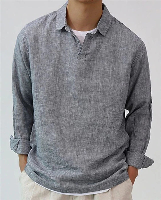 New Fashion Men's Pullover Solid Color
