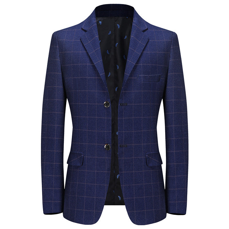 Leisure Suits Men Coat Plaid