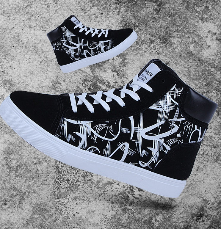 High top shoes Korean Edition men's