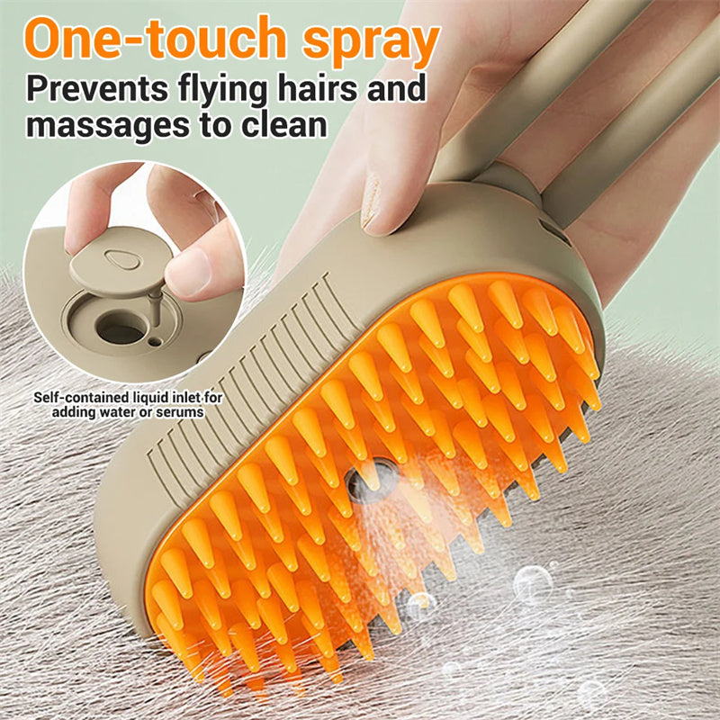 Cat & Dog Steam Brush 3 In 1