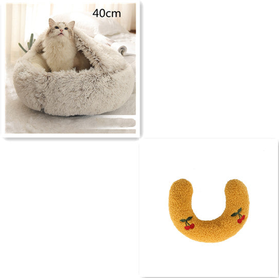 Winter Bed Round Plush Warm