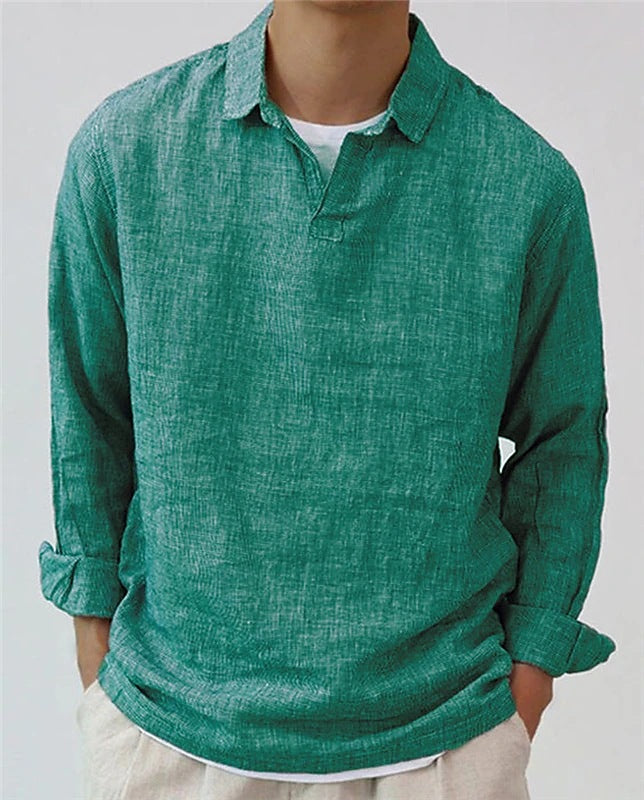 New Fashion Men's Pullover Solid Color