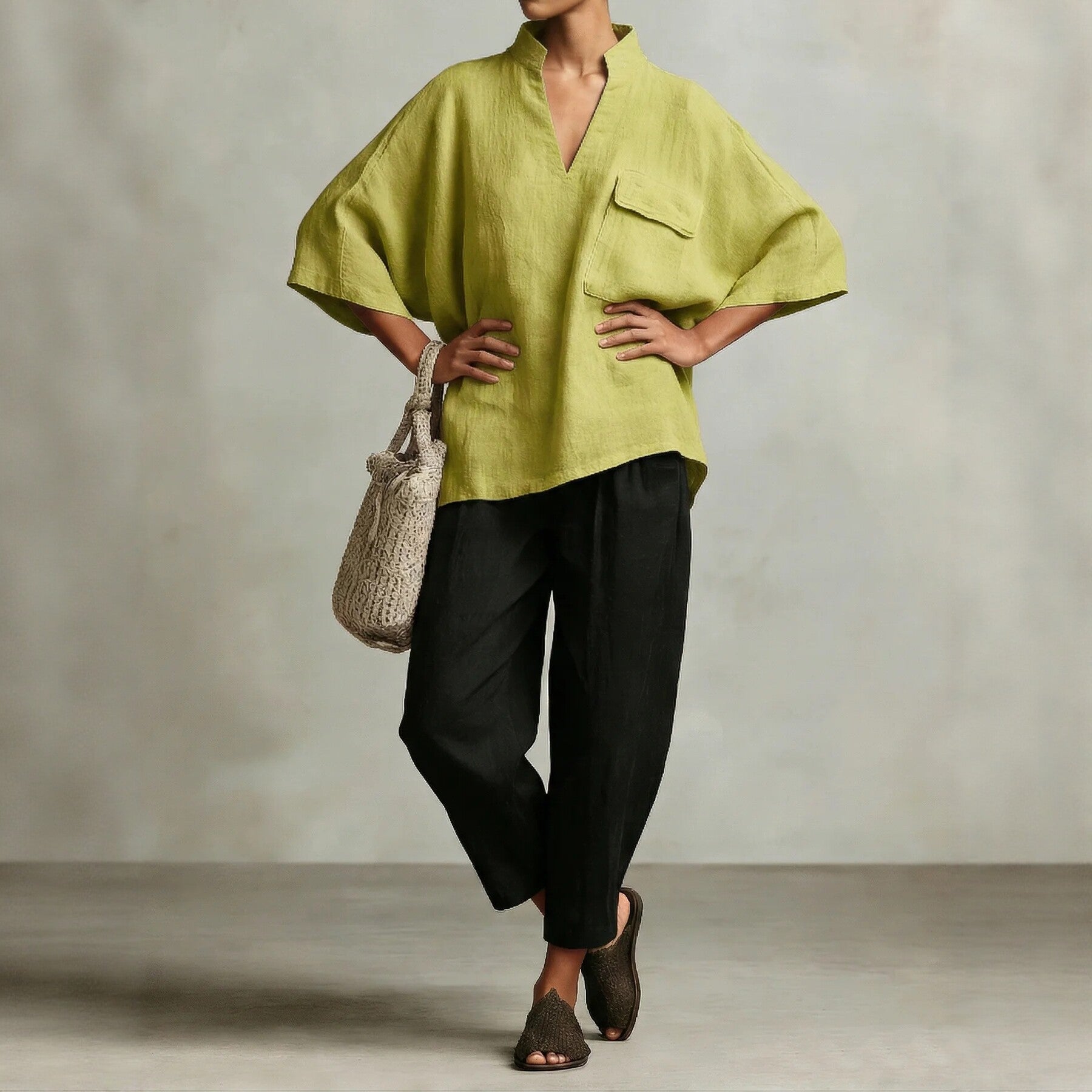 Loose-fit Women's Linen Shirt