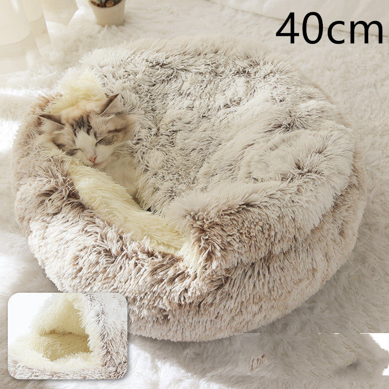 Winter Bed Round Plush Warm