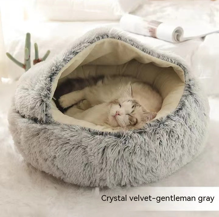 Winter Bed Round Plush Warm