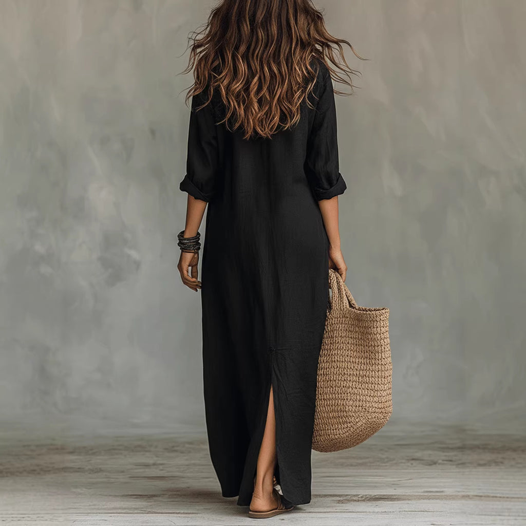 Long-sleeve Maxi Dress Casual