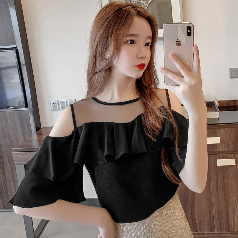 Solid-color Loose-fit Chic Blouse