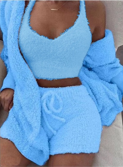 3pcs Woman's Tank Top+ Shorts Pj's