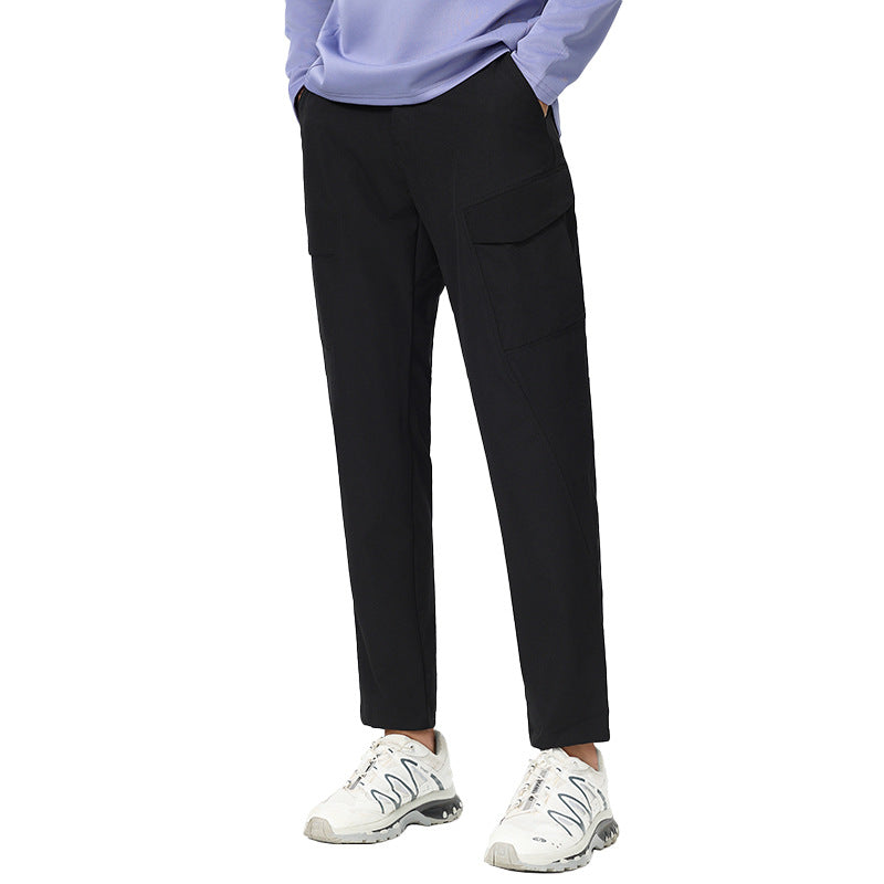 Straight Multi-pocket Cargo Pants Men