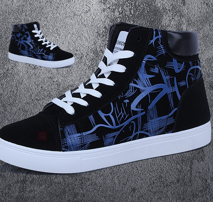 High top shoes Korean Edition men's