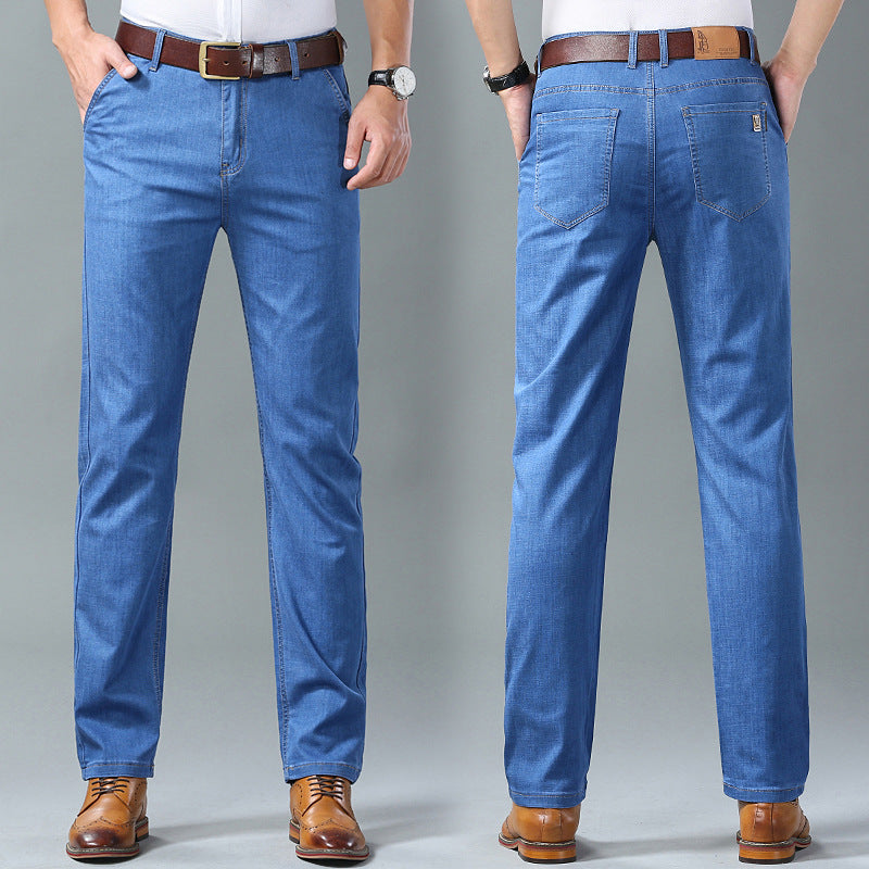Men Spring Summer Denim Pants