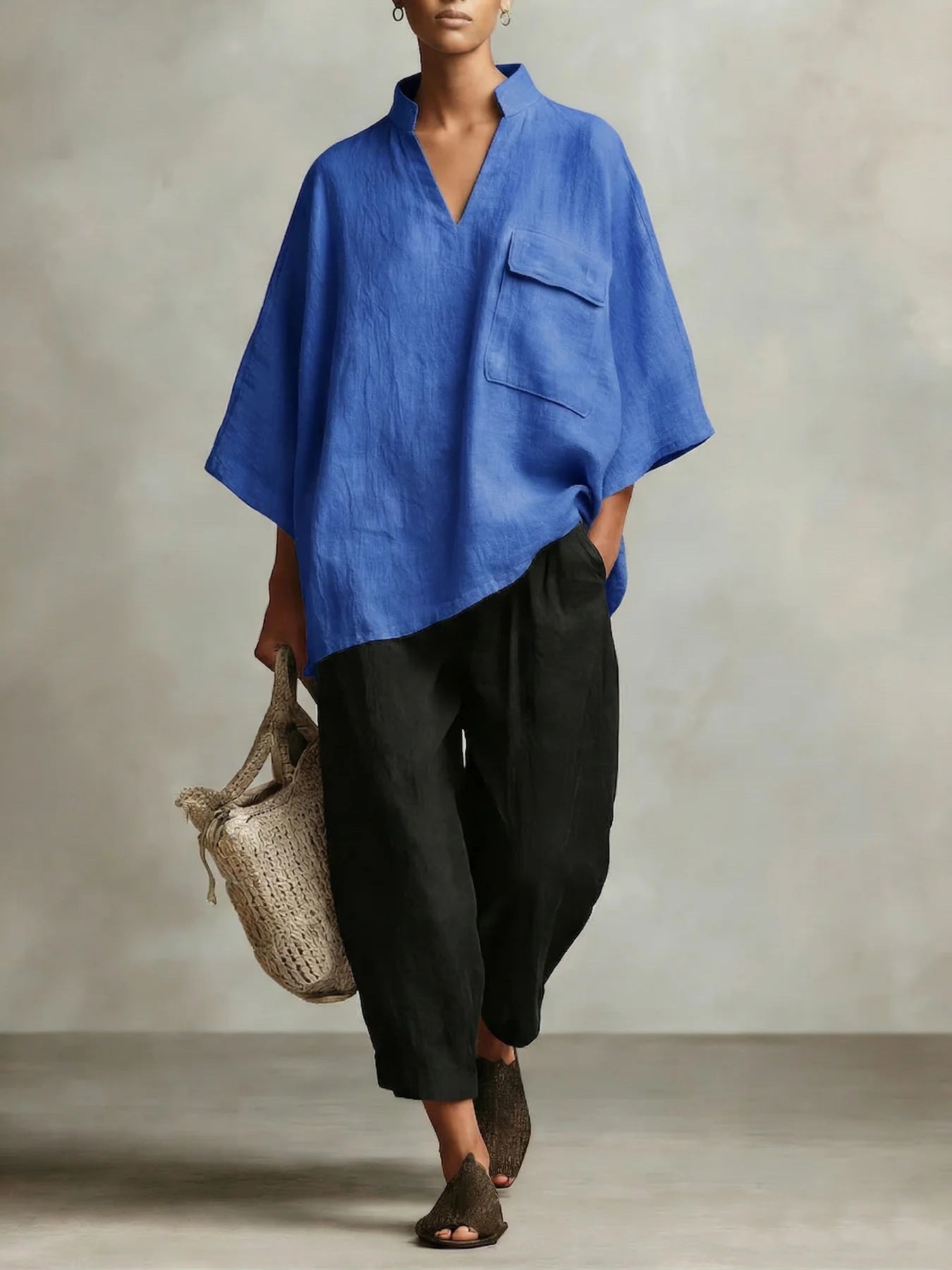 Loose-fit Women's Linen Shirt
