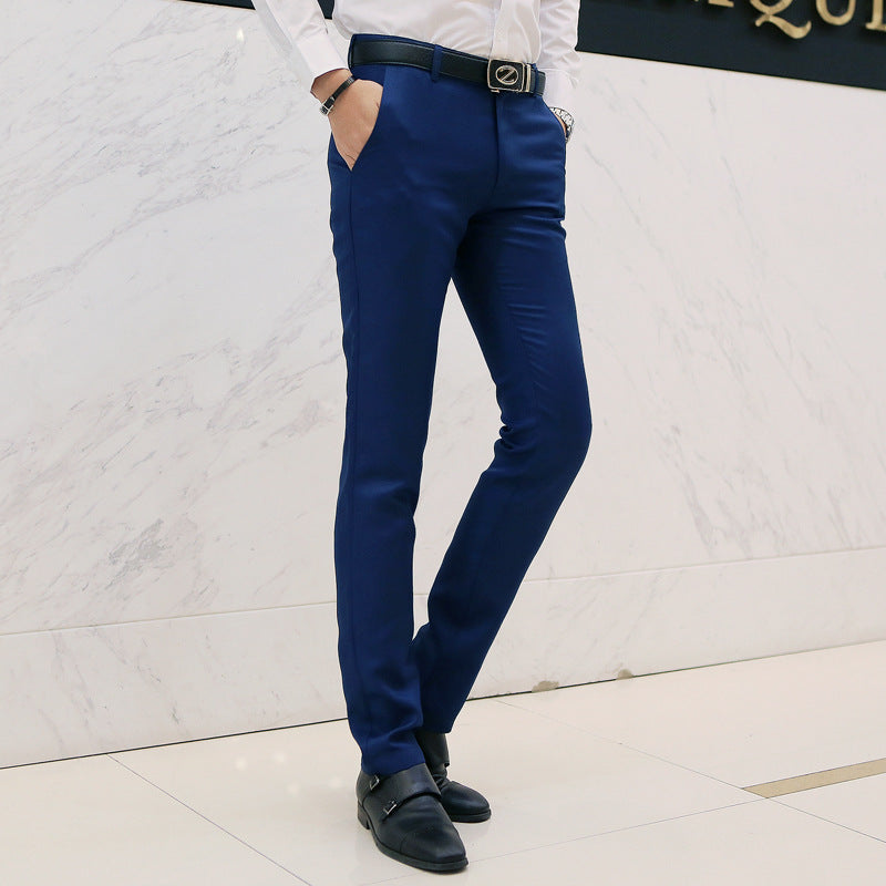 Casual trousers men Korean slim-fit