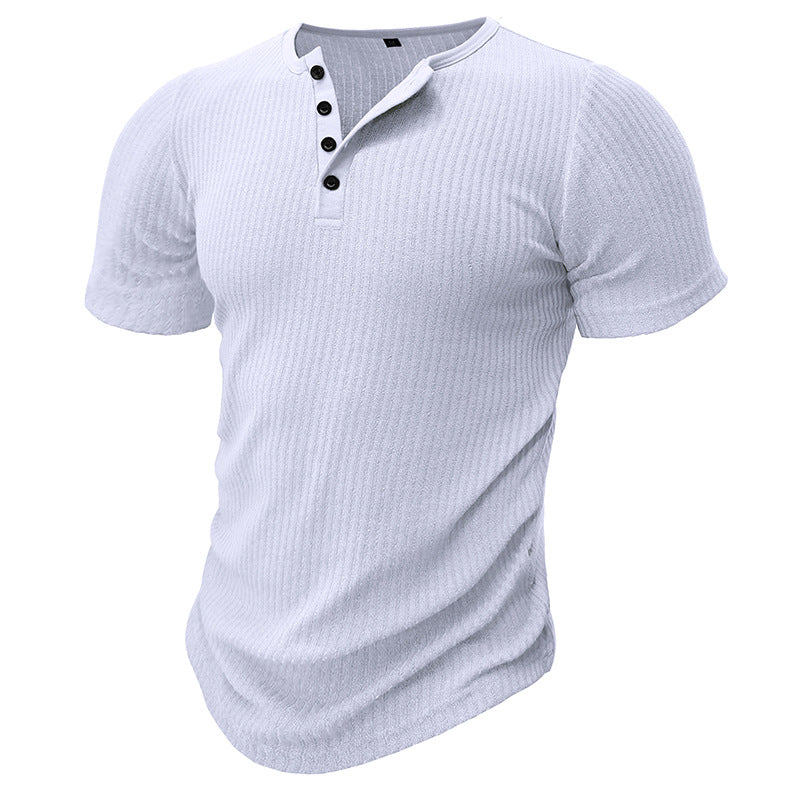 Slim Fit Short-sleeved Shirts Men's