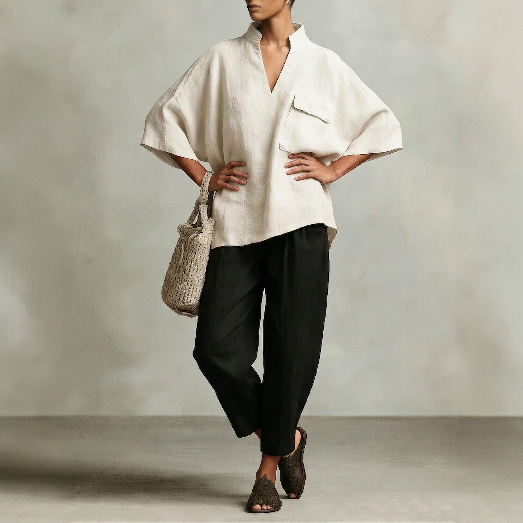Loose-fit Women's Linen Shirt