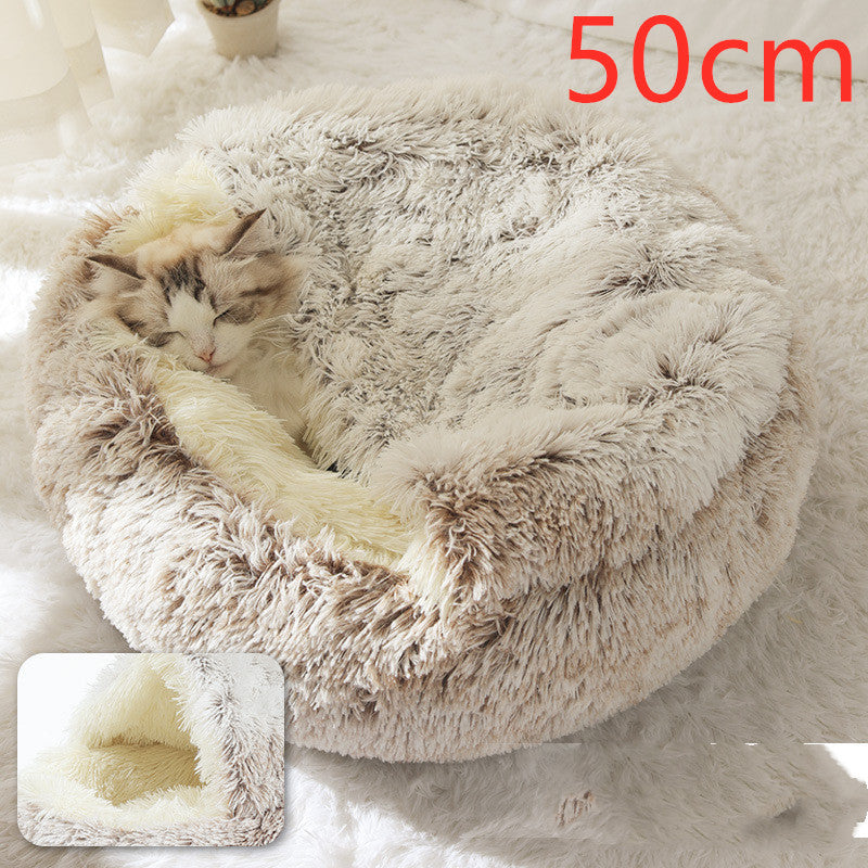 Winter Bed Round Plush Warm