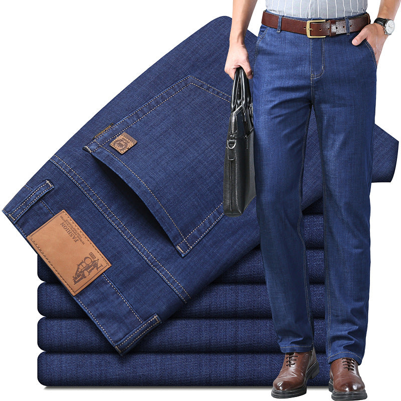 Men Spring Summer Denim Pants