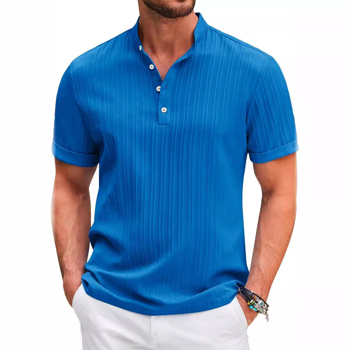 Short Sleeve T-shirt Casual Beach Men