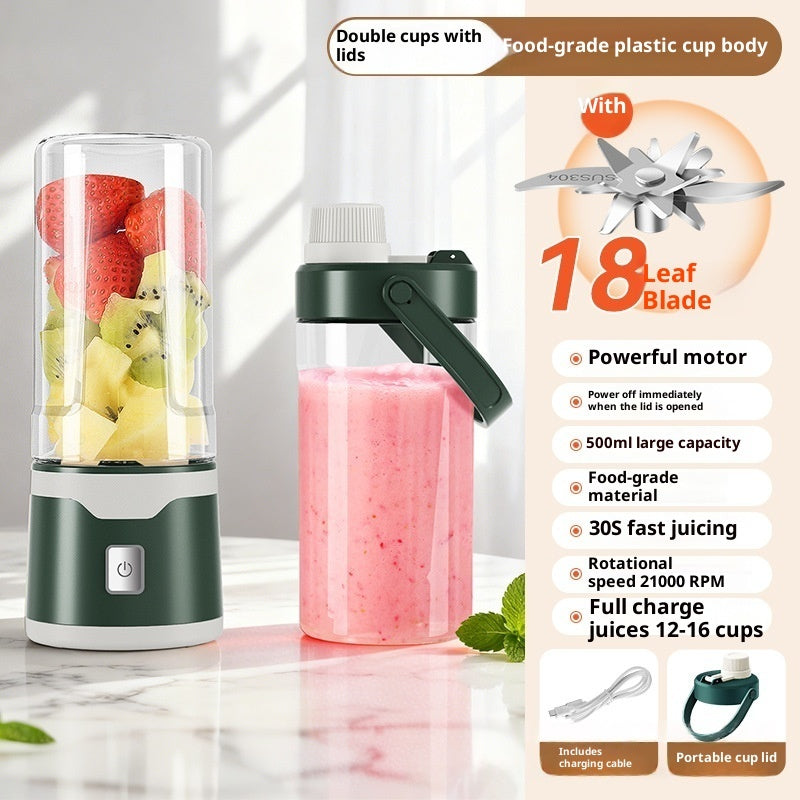 USB Juicer Cup Double Cup Handheld