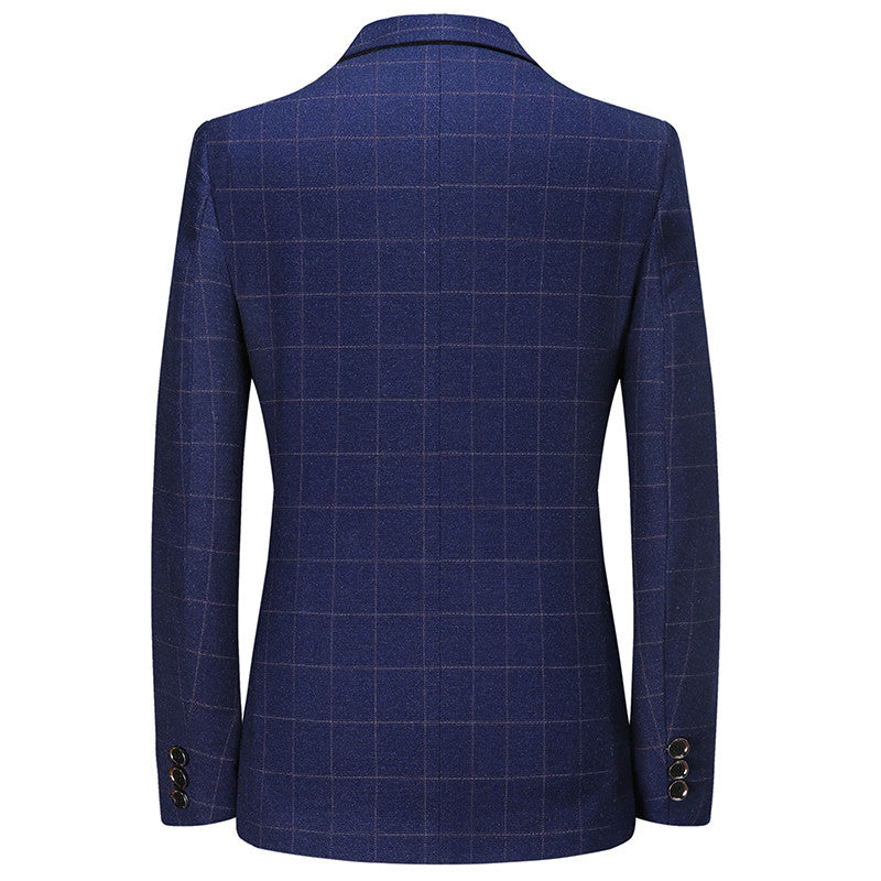 Leisure Suits Men Coat Plaid