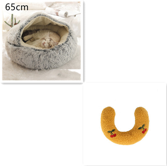 Winter Bed Round Plush Warm