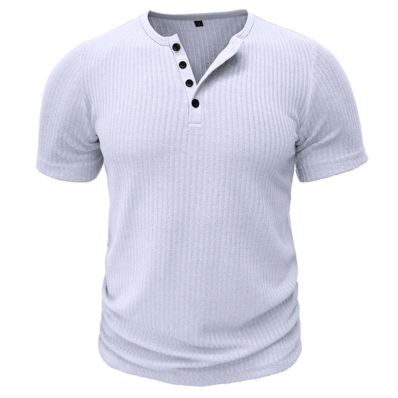 Slim Fit Short-sleeved Shirts Men's