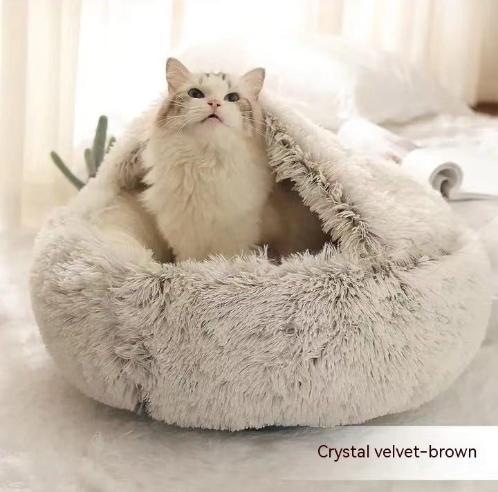Winter Bed Round Plush Warm