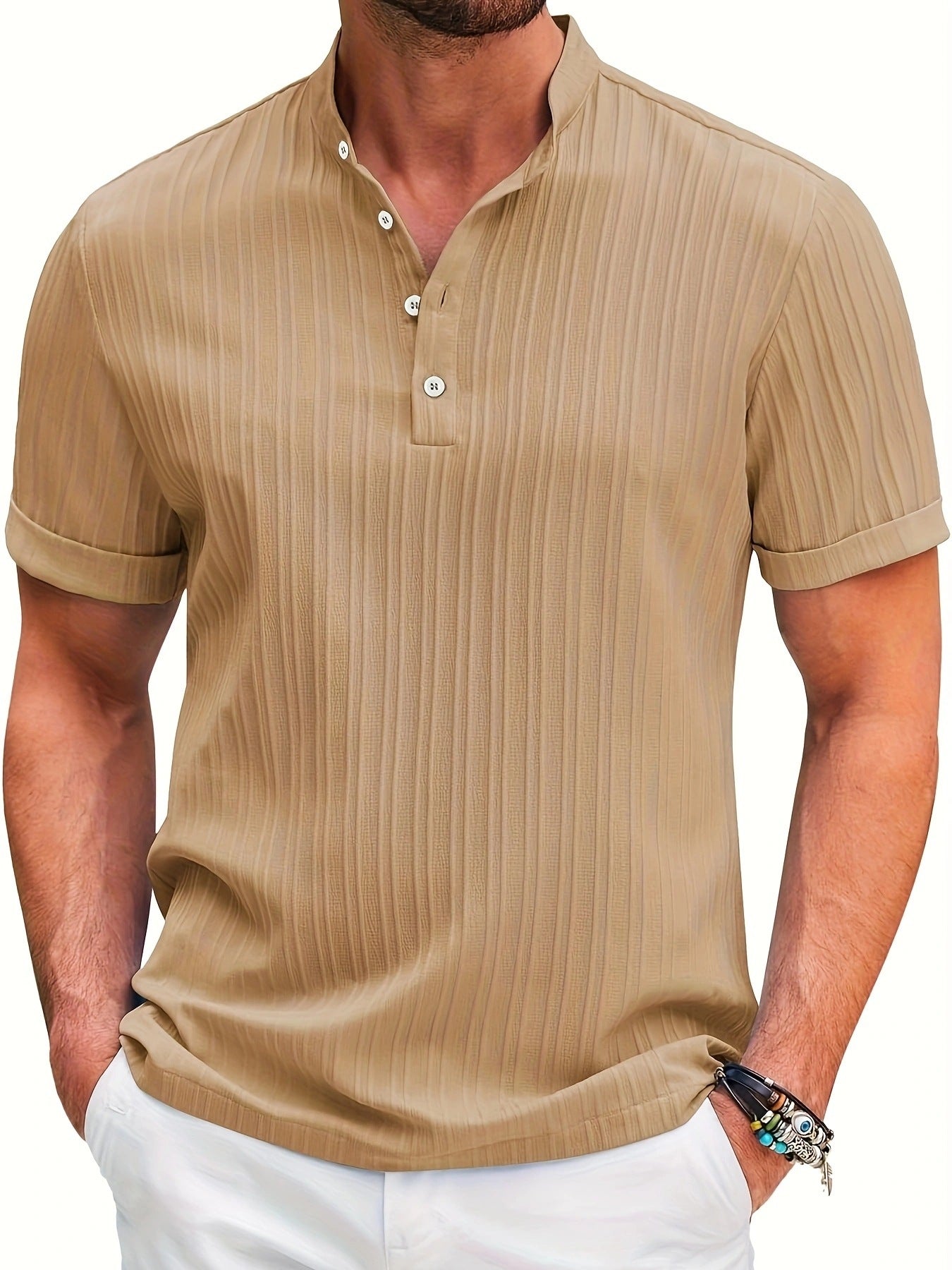 Short Sleeve T-shirt Casual Beach Men