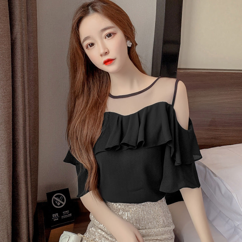 Solid-color Loose-fit Chic Blouse
