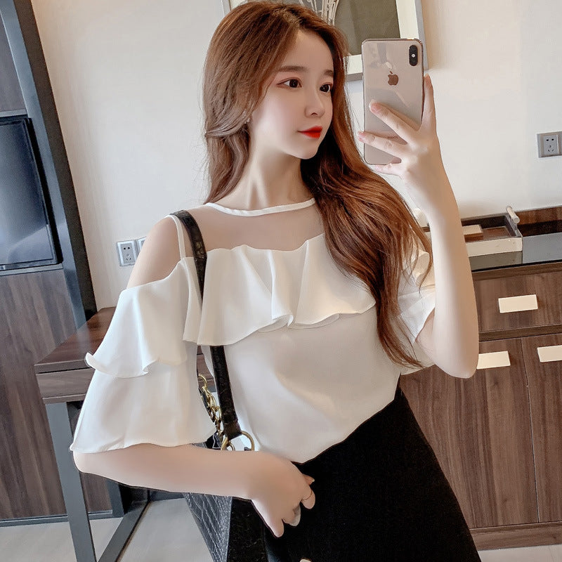 Solid-color Loose-fit Chic Blouse