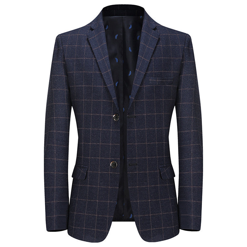 Leisure Suits Men Coat Plaid