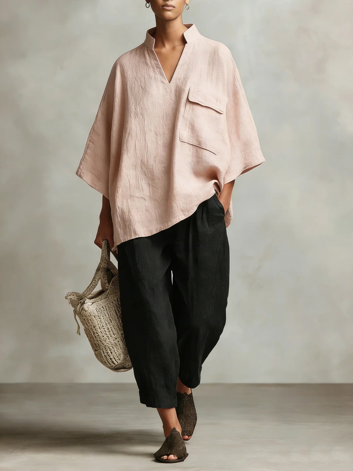 Loose-fit Women's Linen Shirt