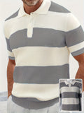 Men's Lapel Sweater Short Sleeve