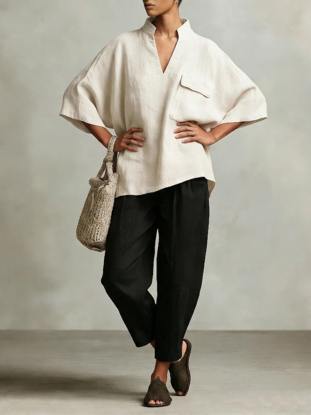 Loose-fit Women's Linen Shirt