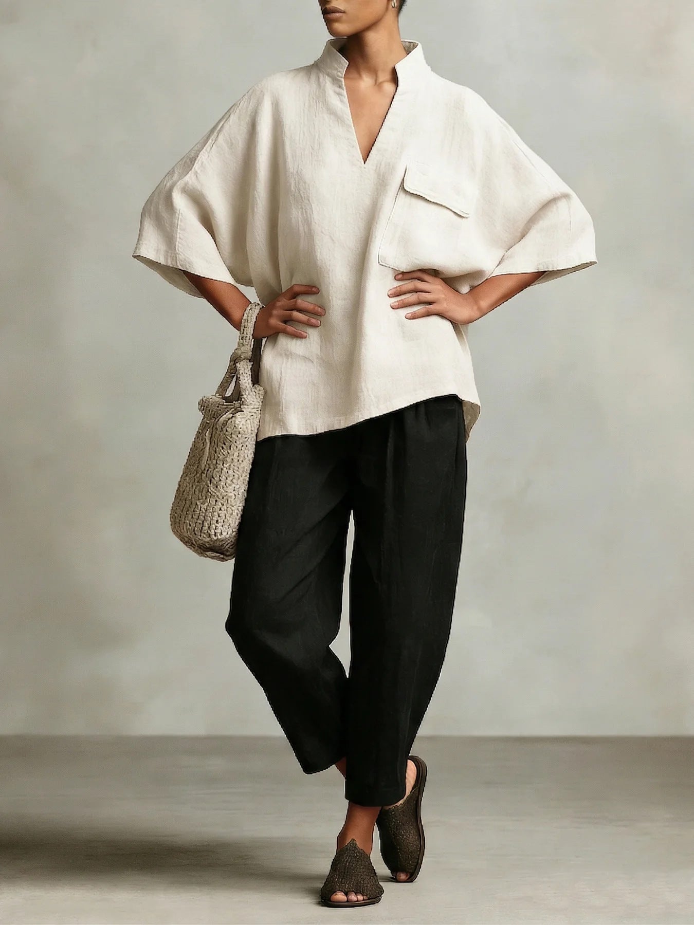 Loose-fit Women's Linen Shirt