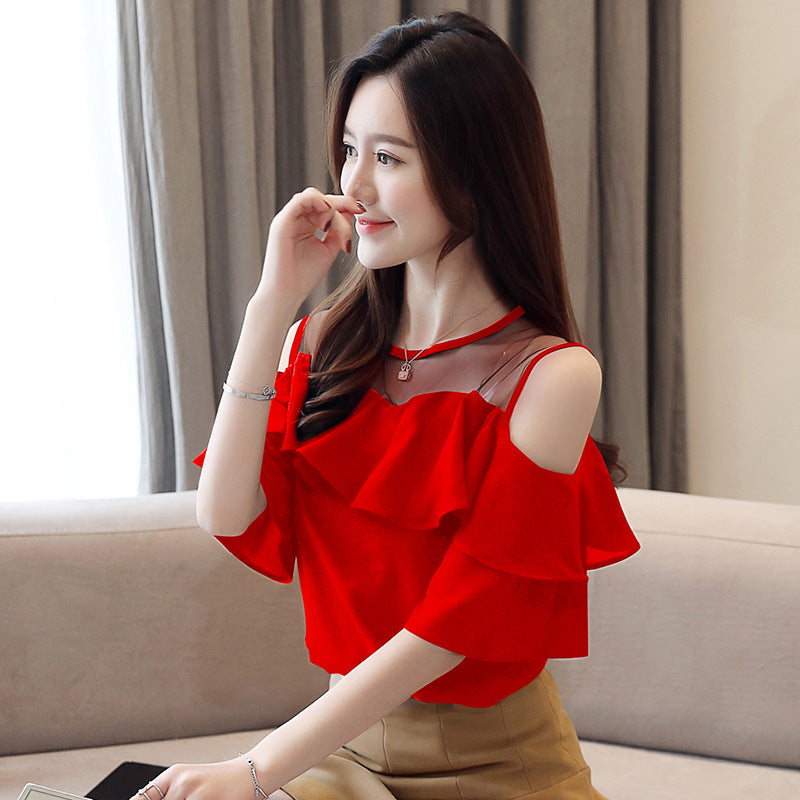 Solid-color Loose-fit Chic Blouse