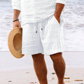 Stripe Print Shorts Summer Men