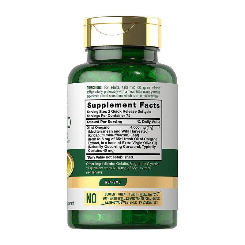 Oregano Oil Capsule Dietary