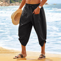 Mens Summer Linen Beach Shorts
