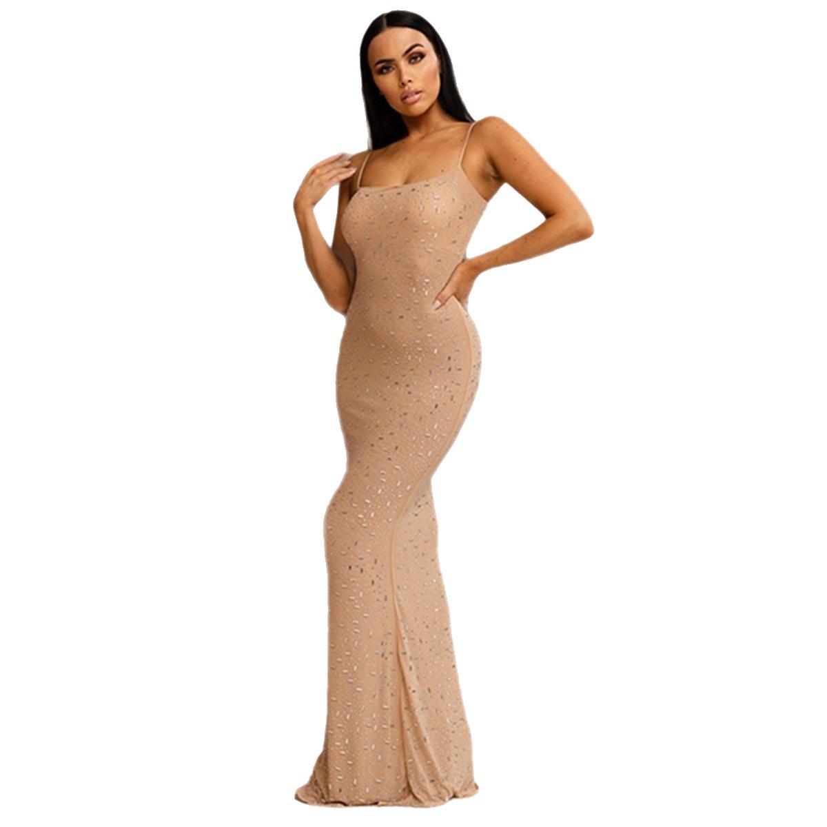 Sequined Off-Shoulder Dress