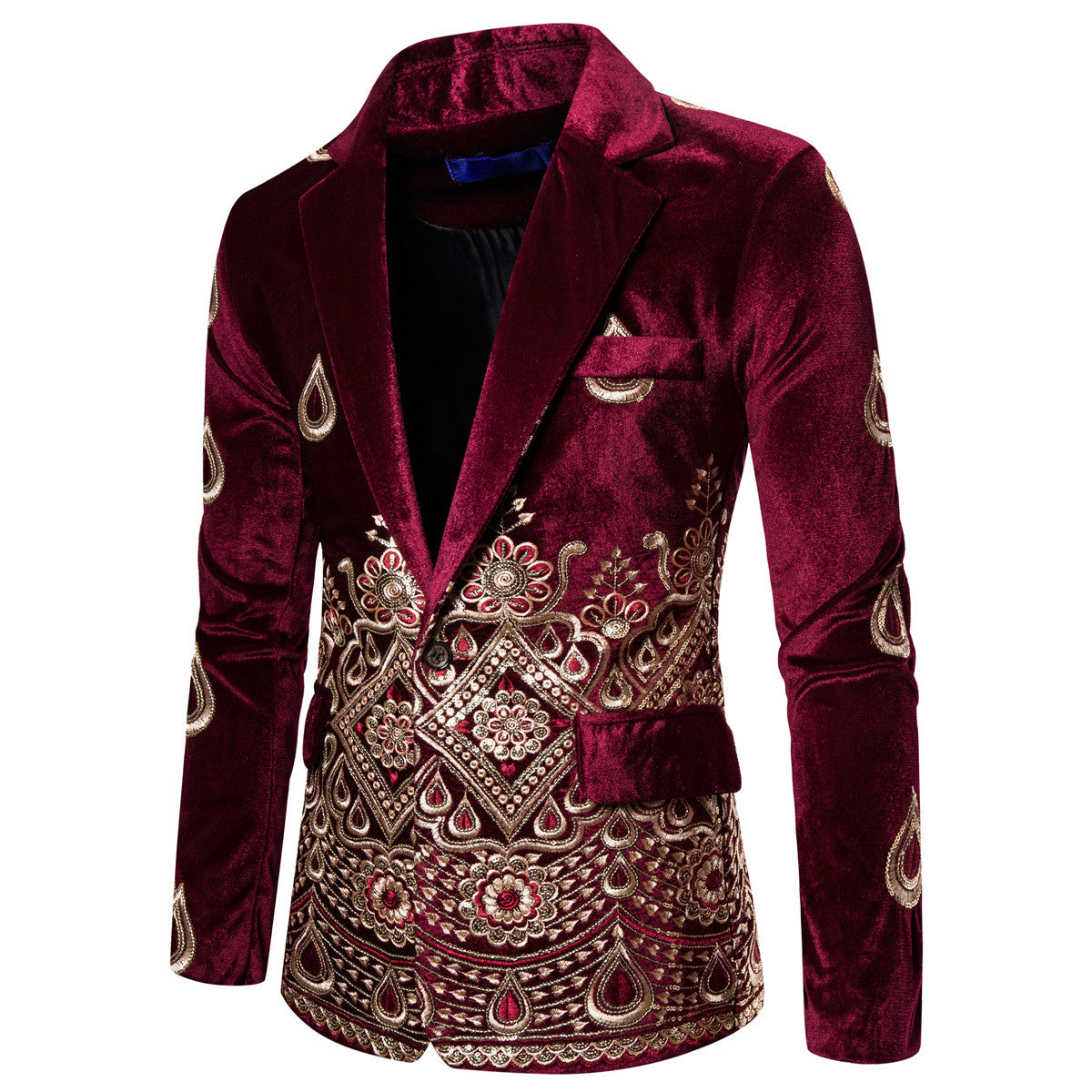 Print Single-breasted Suits For Men